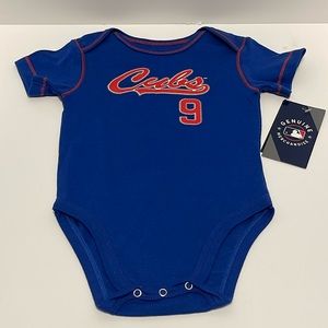 MLB Chicago Cubs Baby Bodysuit #9 Javier Baez Baseball Short Sleeves